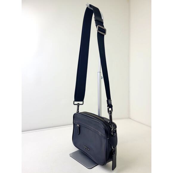 Coach Graham Unisex Black Crossbody Bag Calf Leather Retail $328 - Picture 4 of 12